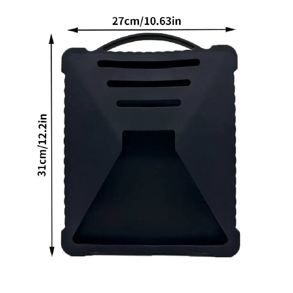 Gray silicone protective cover for Starlink Mini, anti-fall, anti-slip, waterproof full cover case by BACKUPMYFILESNOW.COM®.