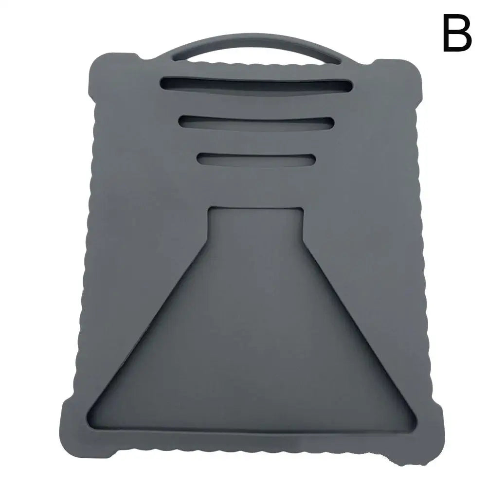 Gray silicone protective cover for Starlink Mini by BACKUPMYFILESNOW.COM, anti-fall, anti-slip, waterproof outdoor shell.
