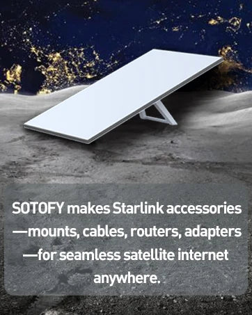 Gray Starlink Mini Magnetic Mount with rotatable magnet base, strong hold, and frame protection for car and RV.