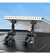 Gray Starlink Mini magnetic mount with rotatable base and strong hold, designed for car and RV frame protection.