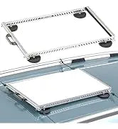 Gray Starlink Mini magnetic mount with rotatable base, strong hold, and frame protection for car and RV installations.
