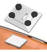 Gray Starlink Mini magnetic mount with rotatable base, strong hold, and frame protection for car and RV, portable flat mount.