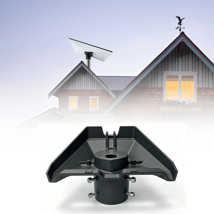 Gray Starlink V3 Pipe Adapter Pole Mount Base by BACKUPMYFILESNOW.COM® for secure satellite dish installation on pipes.