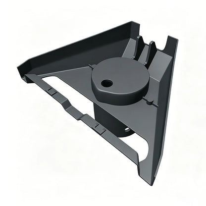 Gray Starlink V3 Pipe Adapter Pole Mount Base for satellite dish installation from BACKUPMYFILESNOW.COM®.