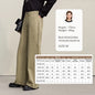 Grayish blue Amii women’s wide-leg denim pants, 100% cotton, casual retro style, loose fit, versatile solid trousers for spring.