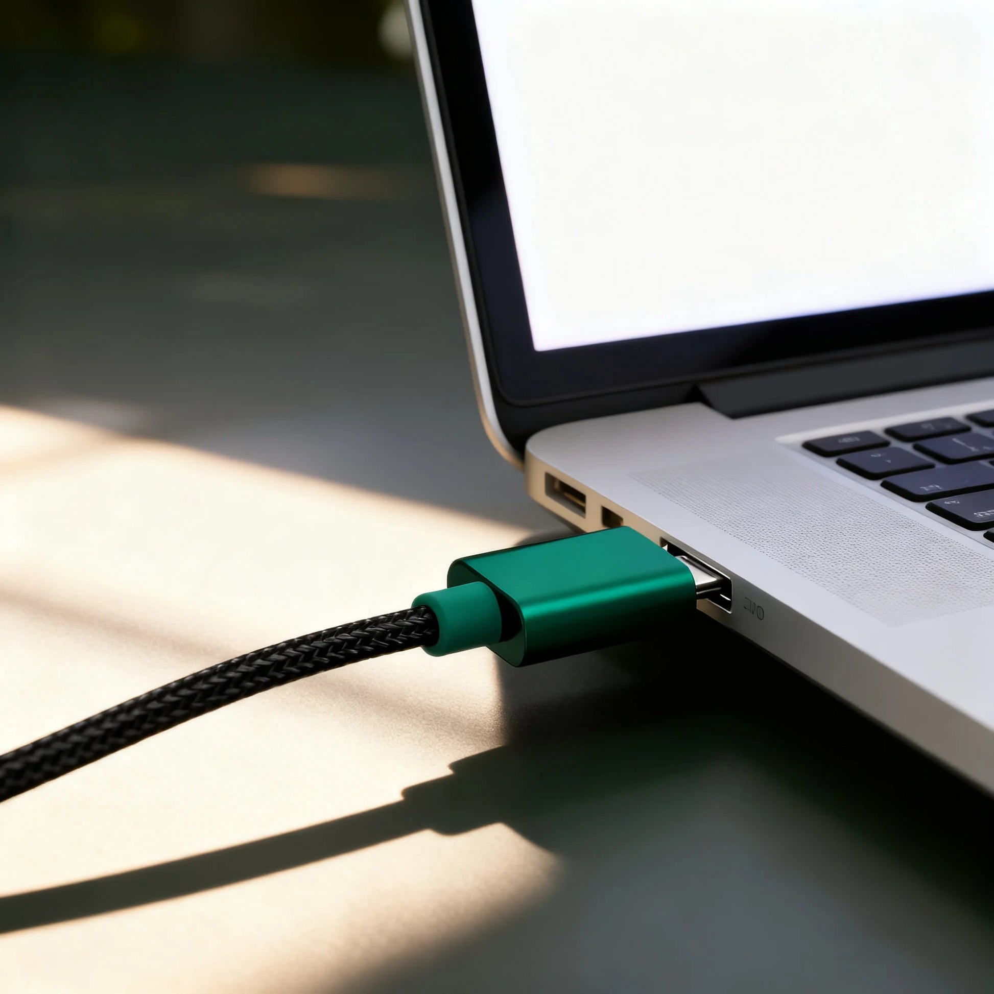 Green 3m USB extension cable by BackupMyFilesNow.com for keyboards, mice, game consoles, USB drives, printers, and cameras.
