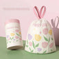 Green portable flower-scented trash bags with drawstring, made of high-density polyethylene, large size for home and office use.
