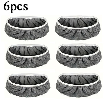 Green reusable microfiber mop pads for Swiffer Sweeper mops, washable refills for surface and hardwood floor cleaning by BACKUPMYFILESNOW.COM®