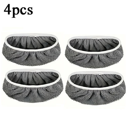 Green reusable microfiber mop pads for Swiffer Sweeper mops, washable surface and hardwood floor cleaning cloths by BACKUPMYFILESNOW.COM®