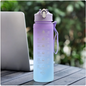 Green 900ml sports water bottle by BACKUPMYFILESNOW.COM®, with a screw-top lid and ergonomic design for active hydration.