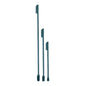 Green silicone face mask brush and spatula set with deep bottle scraper and makeup brushes for cosmetics application.