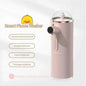 Automatic foam hand sanitizer dispenser with 5V 2W motor, 300ml capacity, induction operation, and rechargeable battery.