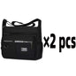 Green men's single shoulder bag with multiple compartments, stylish crossbody bag for business, leisure, and storage.
