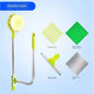 Eworld Hot Upgraded Telescopic Window Cleaning Brush for high-rise glass, with extendable handle and dust removal bristles.