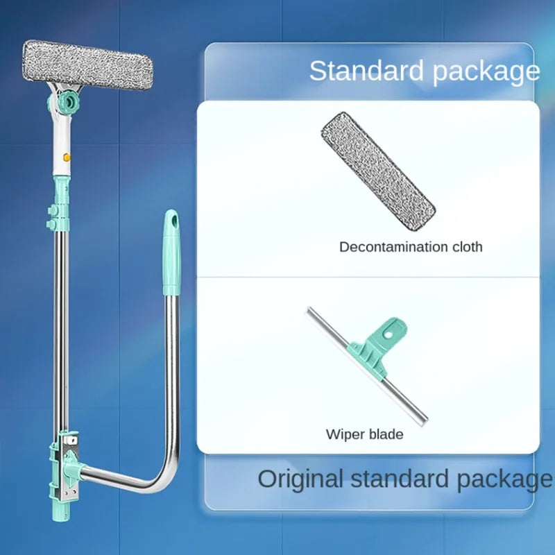 Eworld Hot Upgraded Telescopic Window Cleaning Brush by BACKUPMYFILESNOW.COM, with extendable handle for high-rise glass cleaning.