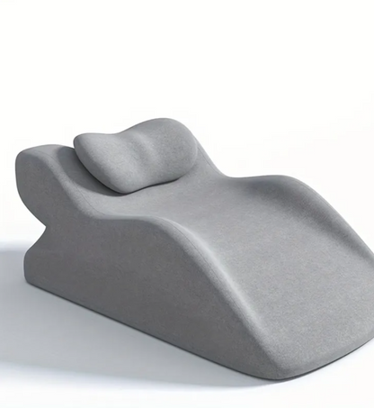 Green stomach sleeper pillow by BackupMyFilesNow.com, designed for comfortable side and stomach sleeping support.