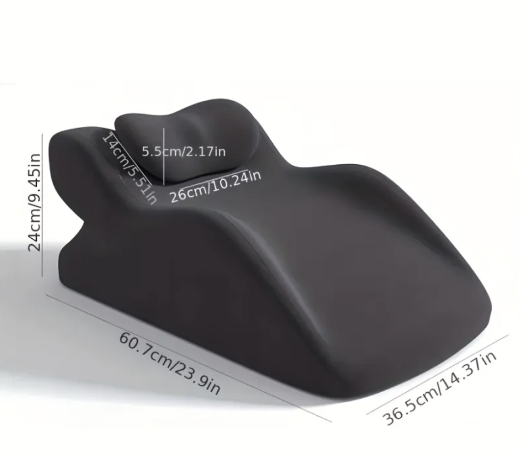 Green stomach sleeper pillow designed for comfortable side and stomach sleeping by BackupMyFilesNow.com