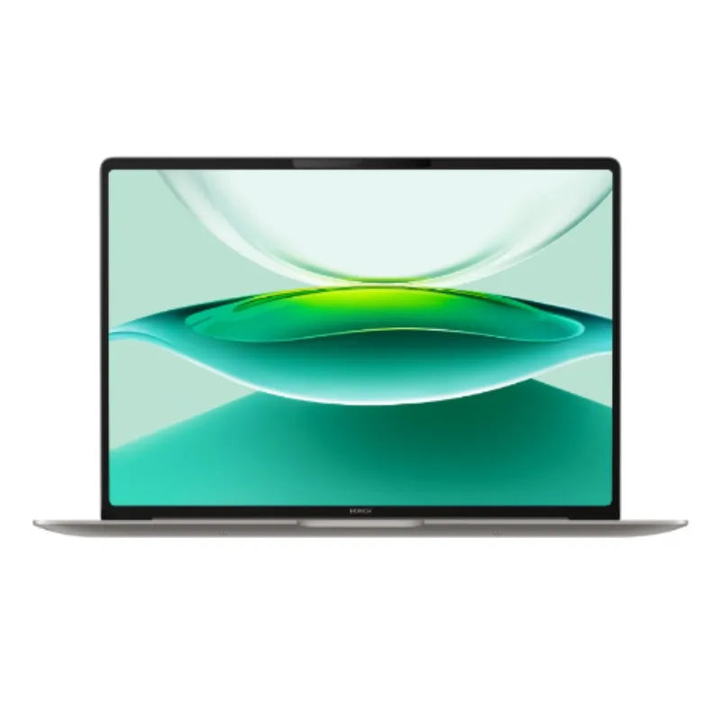 Honor MagicBook Pro 14 2025 laptop with 14.6-inch 3.1K display, Intel Core Ultra 5, 32GB RAM, and 1TB SSD in a sleek design.
