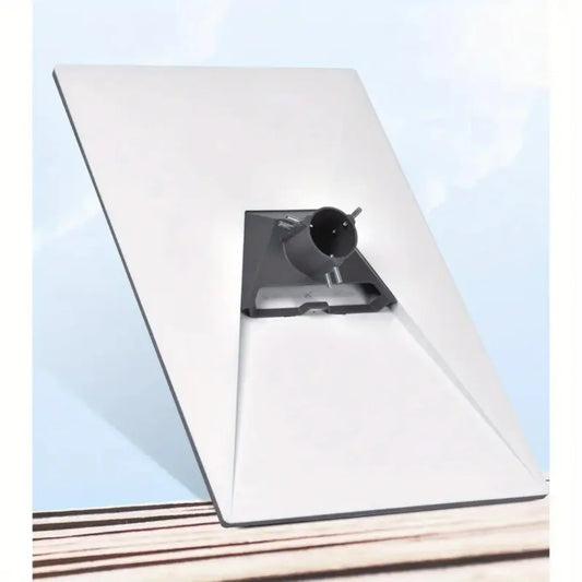 Grey 12-inch aluminium alloy pipe adapter for Starlink Gen 3 mounting plate, compatible with roof mount kit, by BACKUPMYFILESNOW.COM®.