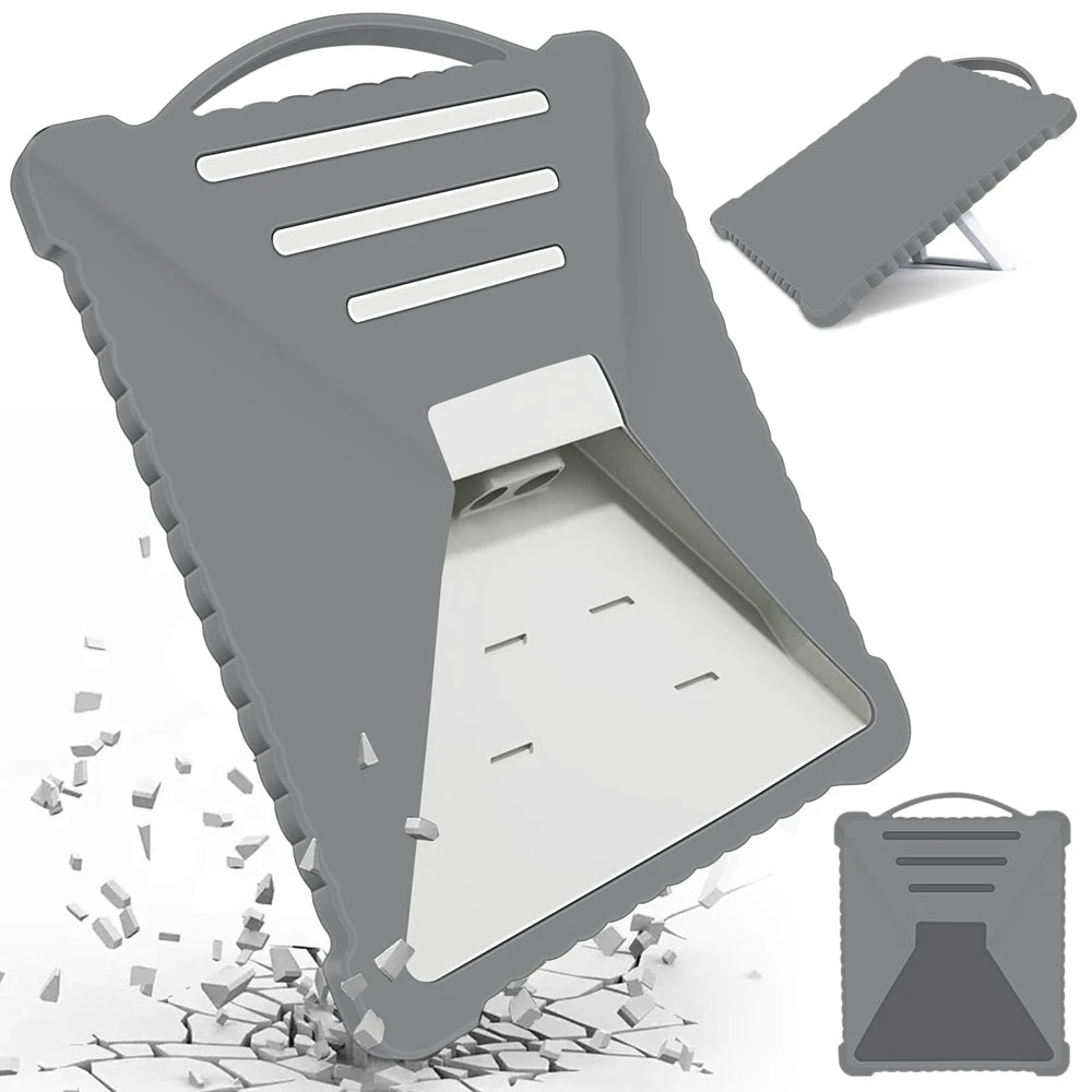 Gray silicone protective cover for Starlink Mini, waterproof and drop-proof outdoor soft shell by BACKUPMYFILESNOW.COM®.