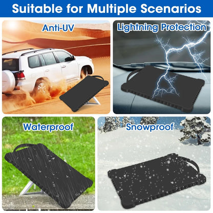 Gray silicone protective cover for Starlink Mini, waterproof and drop-proof outdoor soft shell by BACKUPMYFILESNOW.COM®.
