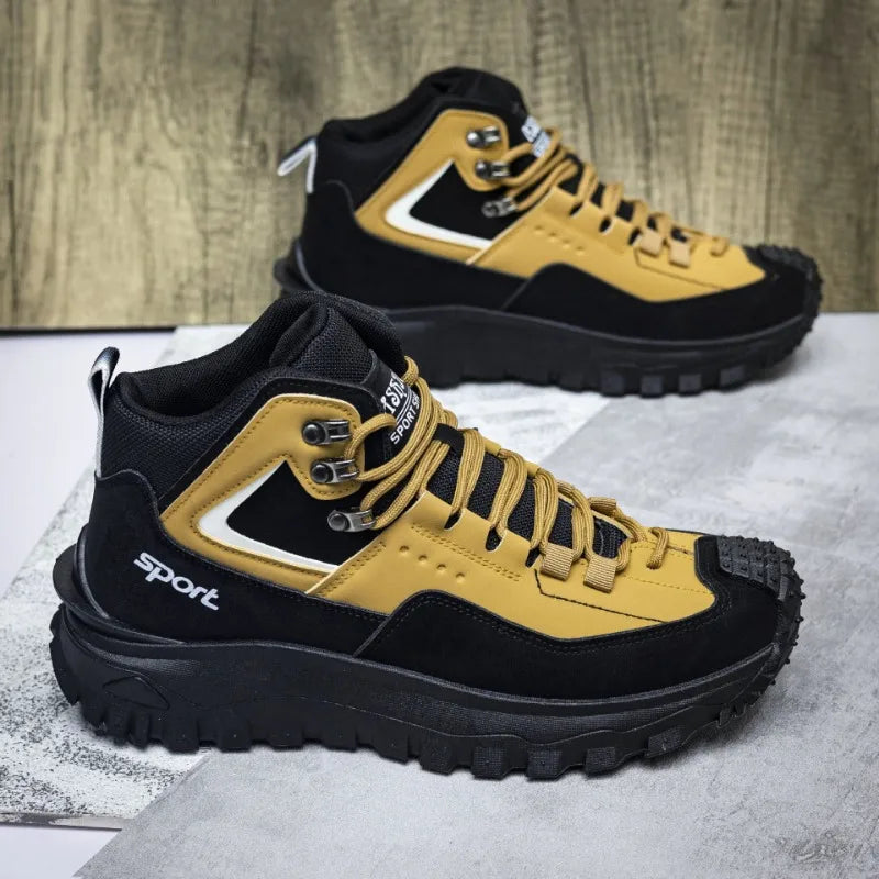 Men's outdoor hiking shoes by BackupMyFilesNow.com, lightweight, slip-resistant, wear-resistant casual and climbing shoes for men.