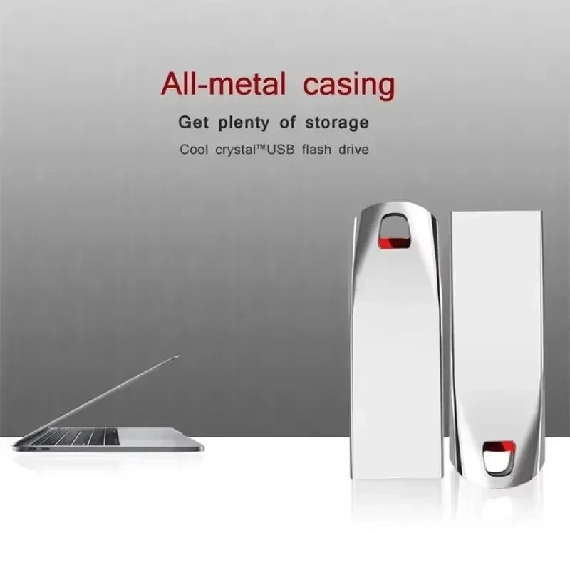 Grey 2TB USB 3.2 flash drive from BackupMyFilesNow.com, sleek durable design, high-speed data transfer, super mini size.