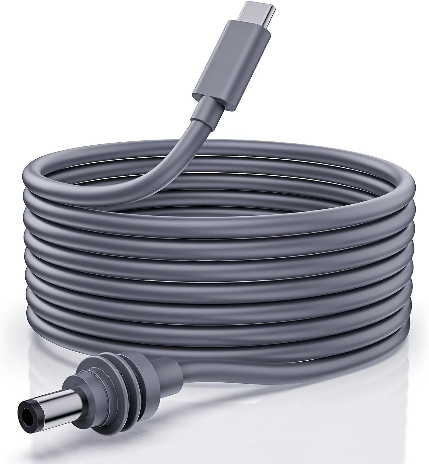 USB C to DC power cable for Starlink Mini, waterproof, 5m gray cable designed for Starlink Gen 3 Mini with USB Type-C input.