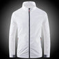 Men's breathable waterproof sunscreen coat in grey apricot, designed for summer outdoor activities like fishing, UV protection, and sports.