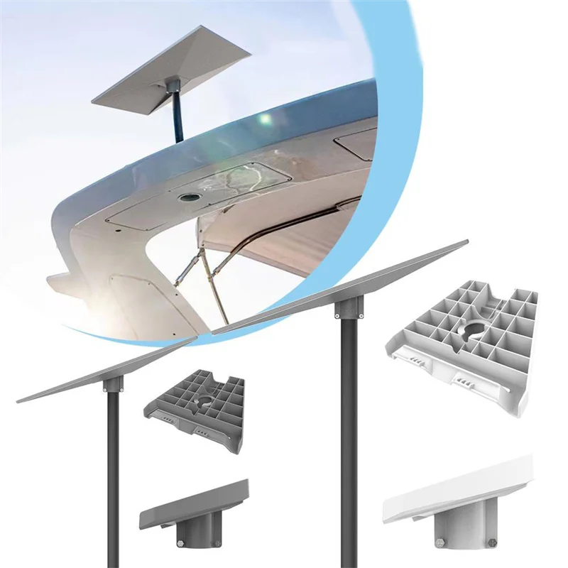 Grey wall-mounted bracket for Star Link Gen 3 satellite internet equipment, designed for secure installation without pole.