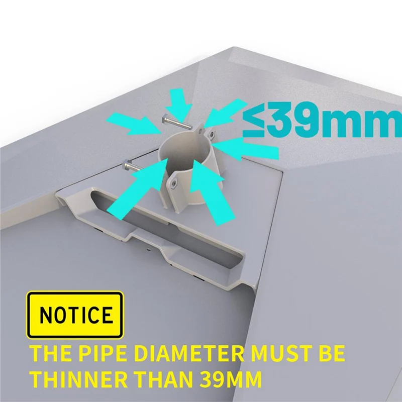 Grey wall-mounted bracket for Star Link Gen 3 adapter satellite equipment, designed for V3 internet satellite accessories without pole.