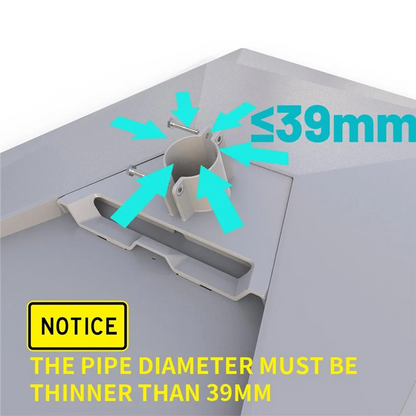Grey wall-mounted bracket for Star Link Gen 3 adapter satellite equipment, designed for V3 internet satellite accessories without pole.