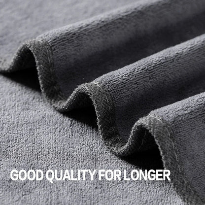 Grey microfiber car cleaning towel for automobile, motorcycle, glass, and household cleaning by BACKUPMYFILESNOW.COM®.
