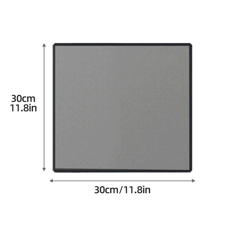 Grey microfiber car cleaning towel from BACKUPMYFILESNOW.COM®, ideal for automobile, motorcycle, glass, and household cleaning.