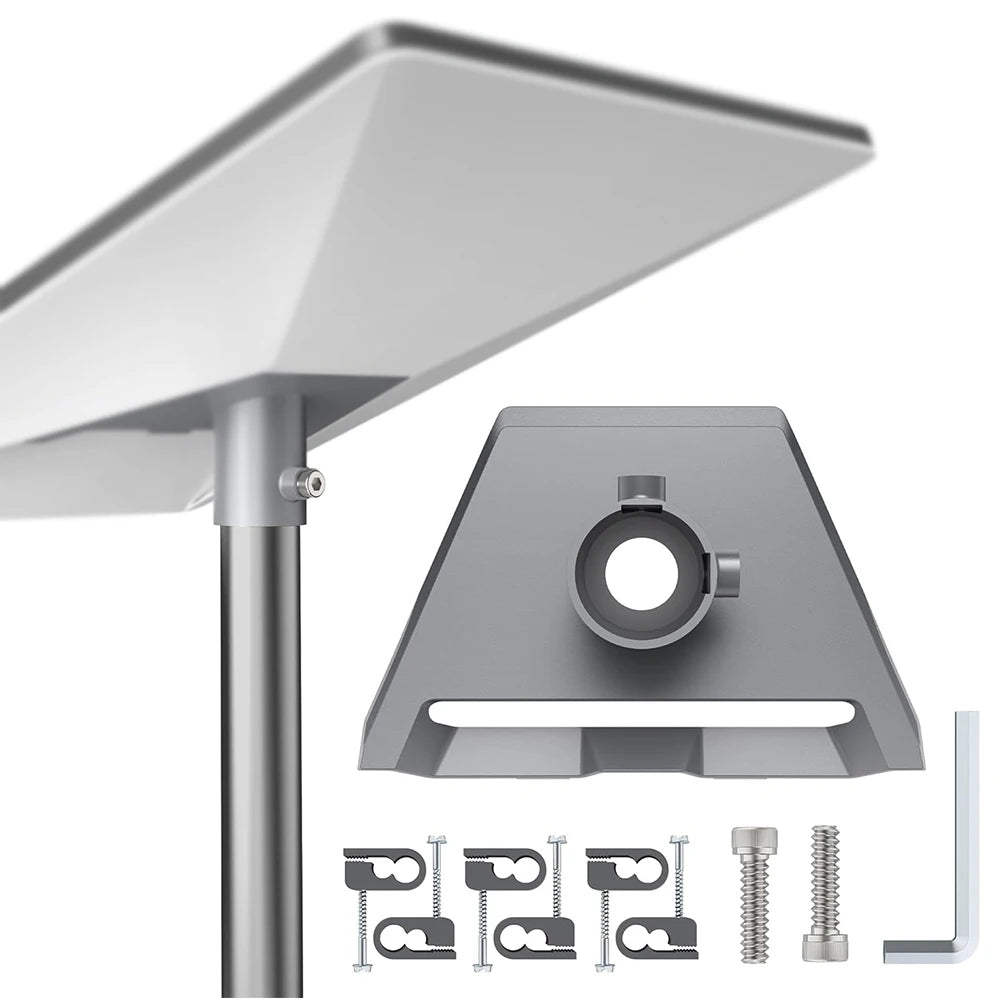 Starlink Gen3/V3 small diameter base pipe adapter mount kit by BACKUPMYFILESNOW.COM®, easy to install for satellite dish mounting.