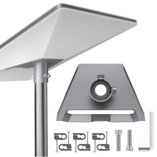 Starlink Gen3/V3 small diameter base pipe adapter mount kit by BACKUPMYFILESNOW.COM®, easy to install for satellite dish mounting.