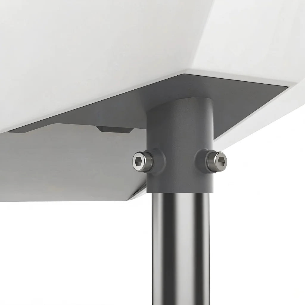 Starlink Gen3/V3 small diameter pipe adapter mount kit by BACKUPMYFILESNOW.COM®, grey, easy to install for Starlink satellite dish.