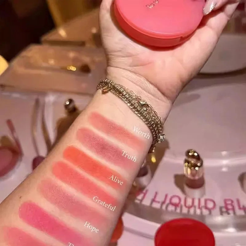 Rare Beauty Powder Blusher Makeup Set featuring matte liquid and powder blushes for easy application and lasting hydration.