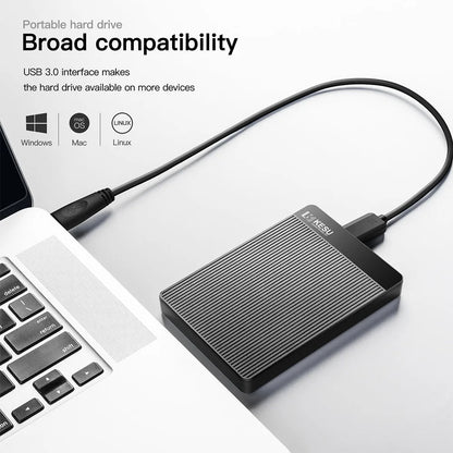 Red KESU 2.5-inch portable external hard drive with 500GB and 1TB capacity, USB 3.0 fast transfer and data backup functionality.