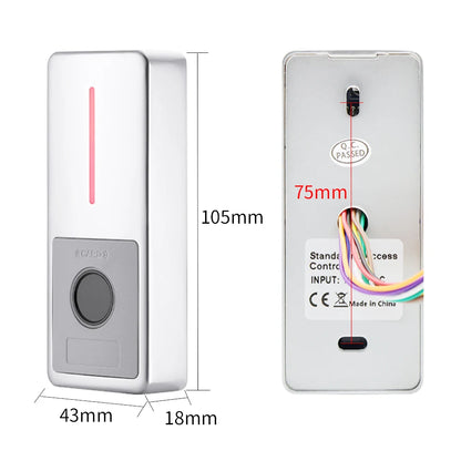 Tuya APP smart RFID access control machine with IP67 waterproof design, supporting 125KHz/13.56MHz cards and WiFi remote door open