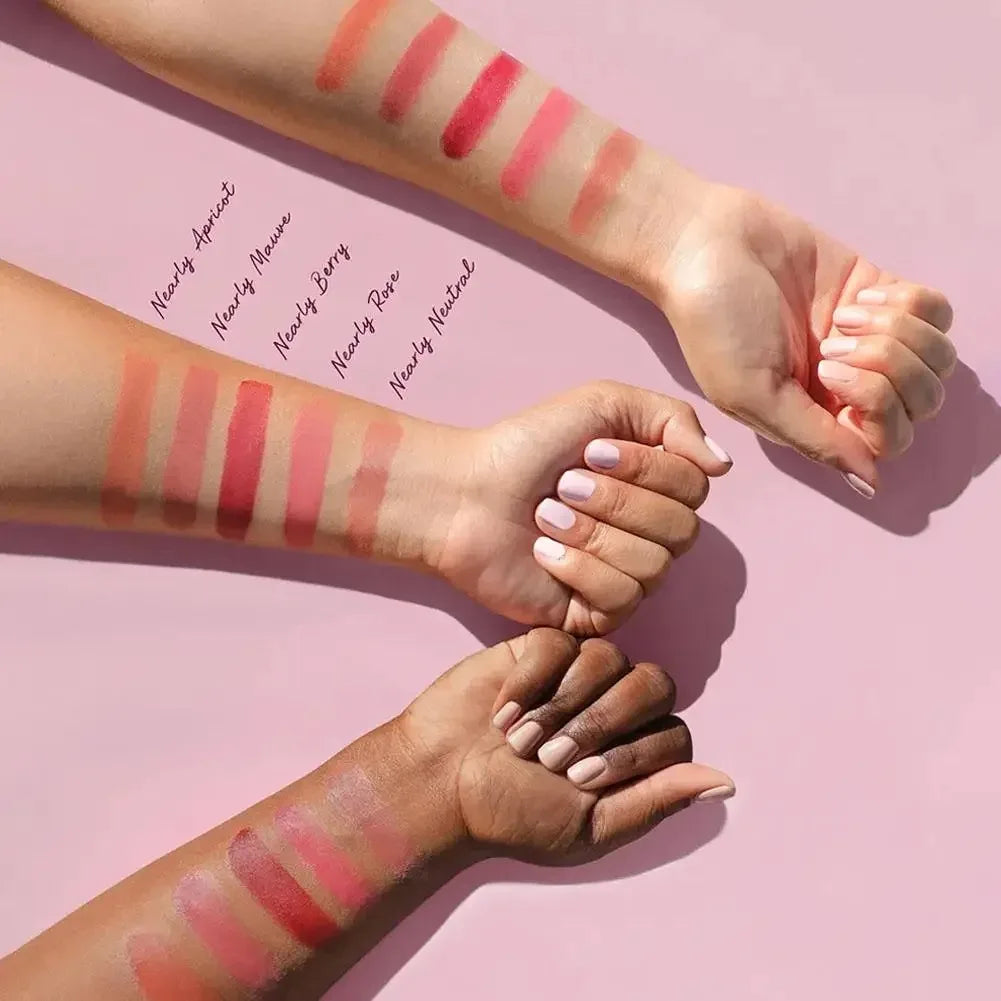 Rare Beauty matte long-lasting blush in soft-focus cream-to-powder formula, sweatproof and waterproof liquid blush for a hydrating glow.