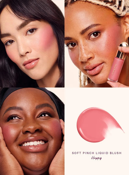 Rare Beauty matte long-lasting blush in a soft-focus, cream-to-powder formula with hydrating, sweatproof, waterproof liquid blush.
