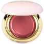 Rare Beauty matte long-lasting blush in soft-focus cream-to-powder finish, showing a smooth, hydrating liquid blush application.
