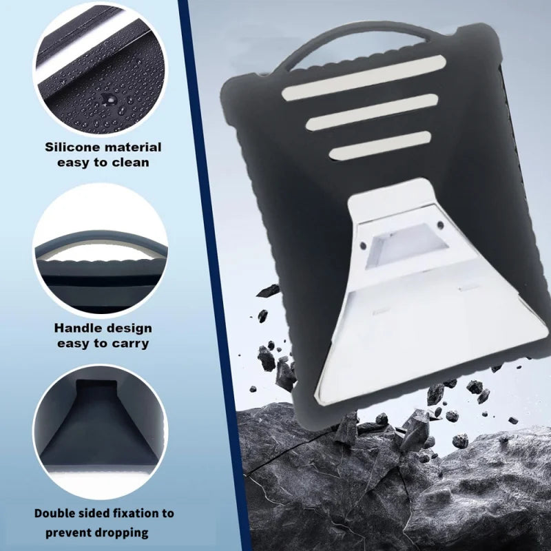 Starlink Mini protective silicone case by BACKUPMYFILESNOW, shockproof, durable, portable storage for satellite antenna accessories.