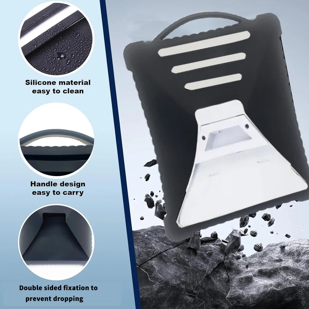 Starlink Mini protective silicone case by BACKUPMYFILESNOW.COM® for satellite antenna, shockproof, portable travel storage bag.