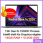 Xiaomi Redmi Book 14 2024 laptop with 14-inch 2.8K screen, 16GB RAM, 512GB storage, 13500H processor, and 120Hz display.