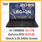 Lenovo Legion Y7000P 2025 gaming laptop with Intel i9-14900HX, RTX 5060, 16-inch 2.5K display, 240Hz refresh rate, 16GB RAM.