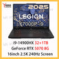 Lenovo Legion Y7000P gaming laptop with 16-inch 2.5K display, Intel i9-14900HX, RTX 5060, 16GB RAM, 1TB storage