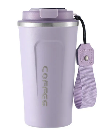 White BACKUPMYFILESNOW® Smart Coffee Cup, 510ml, with intelligent design and modern style for coffee lovers.