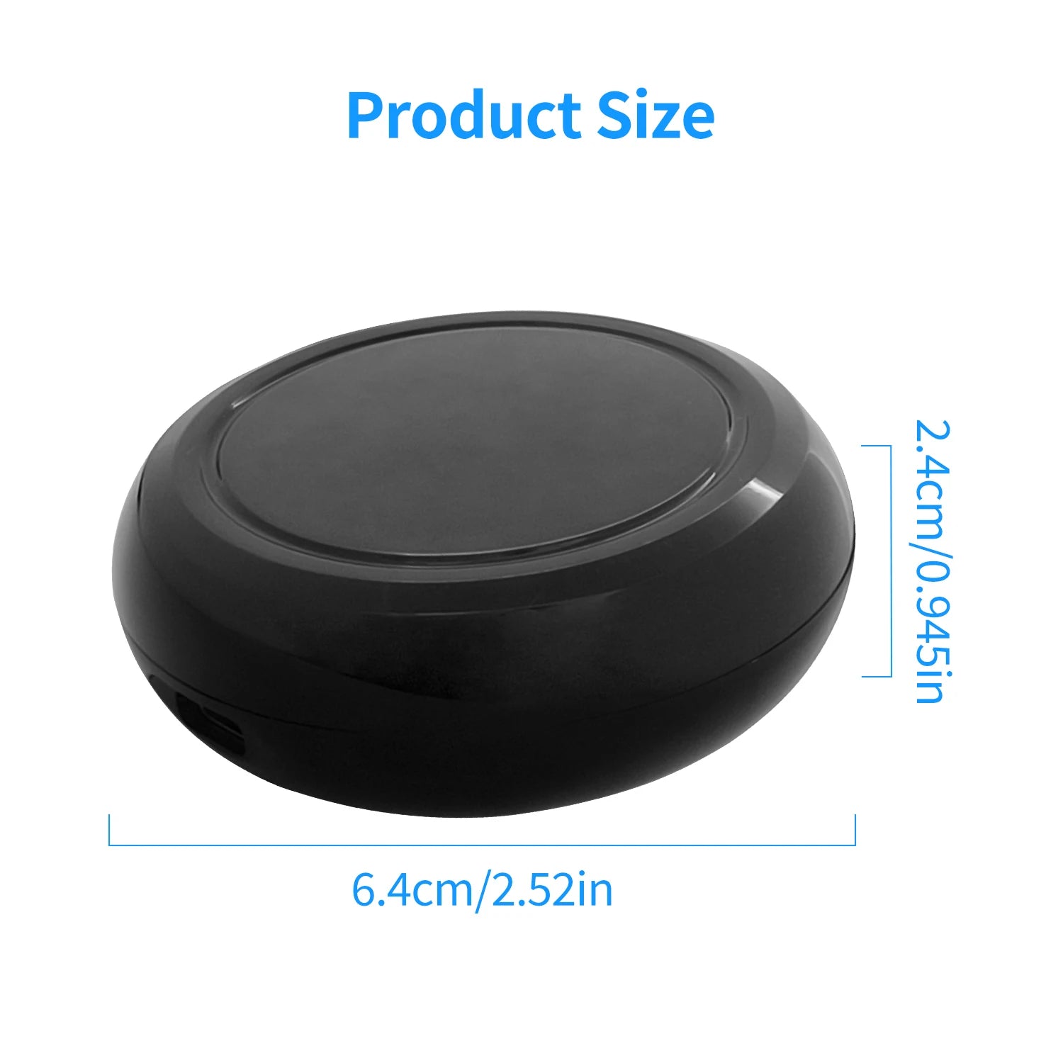 Tuya Smart WiFi IR Remote Controller for smart home devices, compatible with Alexa, shown on a home control panel app.
